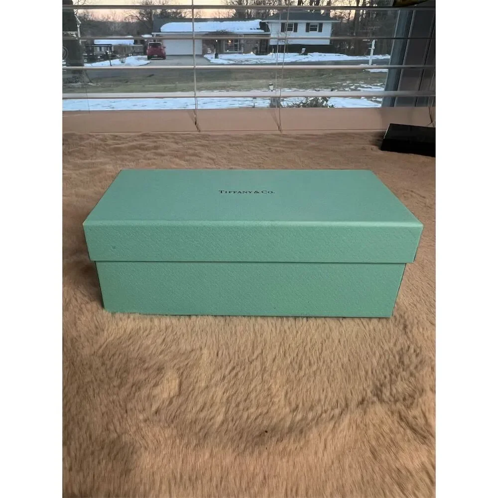 Tiffany & Co Women's Eyeglasses Case Black w/ Blue Accents Full Rim